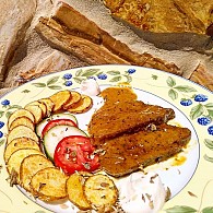 Tofu com puré e esparregado de couve toscana