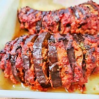 Tofulhau com natas e crosta de broa no forno