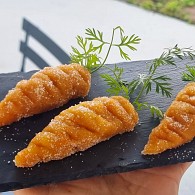 Doce sem ovos e amendoa para recheio e para brigadeiros de cenoura