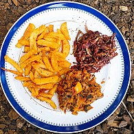 Gratinado de espargos e tomate cherry