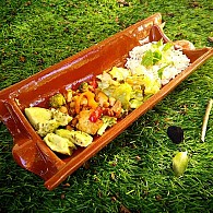 Chips de couve com caril