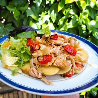 Kebab com batata frita